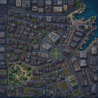 蜘蛛查找内置卡通地图:港城